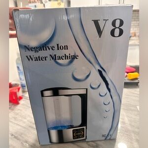 Negative Ion Water Machine with Silver and Black Accents NEW IN BOX